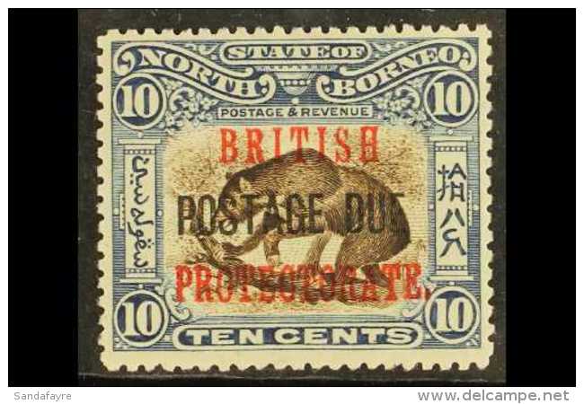 POSTAGE DUE 1902-12 10c Brown And Slate-blue, SG D45, Fine Mint. For More Images, Please Visit... - Nordborneo (...-1963)