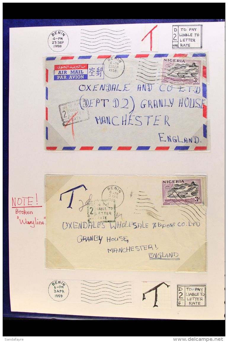 1950-1972 TOWN SLOGAN &amp; MACHINE CANCELS ON COVERS. An Interesting Collection Of Commercial Covers Written Up... - Nigeria (...-1960)