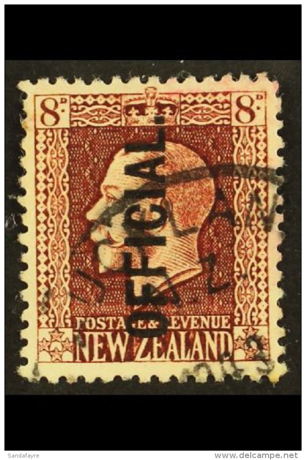 OFFICIALS 1915 8d Red Brown Ovptd Official, SG O103, Fine Used. Scarce Stamp. For More Images, Please Visit... - Autres & Non Classés