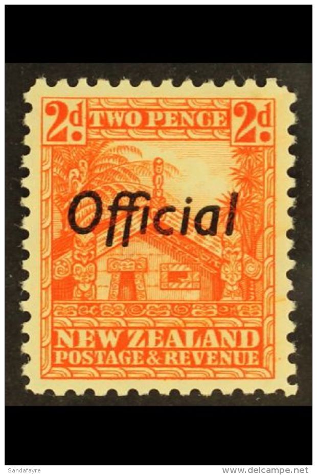 OFFICIAL 1936 2d Orange, Perf 12&frac12;, SG O123b, Very Fine Well Centered Mint. Scarce Stamp. For More Images,... - Sonstige & Ohne Zuordnung