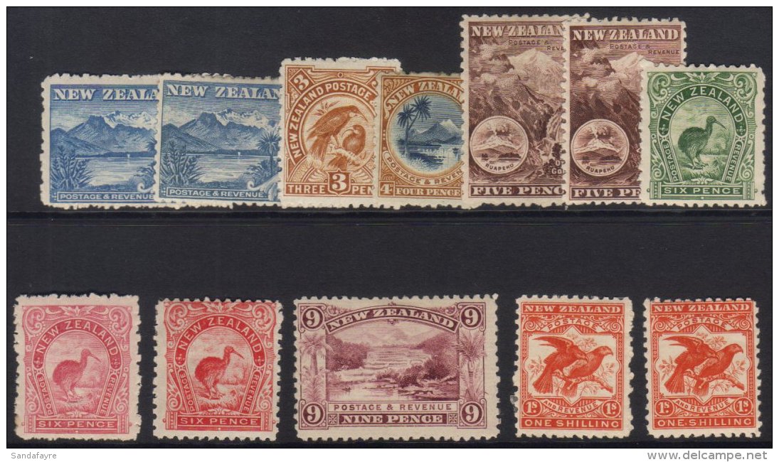 1899-1903 PICTORIAL Perf 11 Fresh Mint Range With 2&frac12;d (both Shades), 3d, 4d, 5d (both Shades), 6d Green, 6d... - Andere & Zonder Classificatie