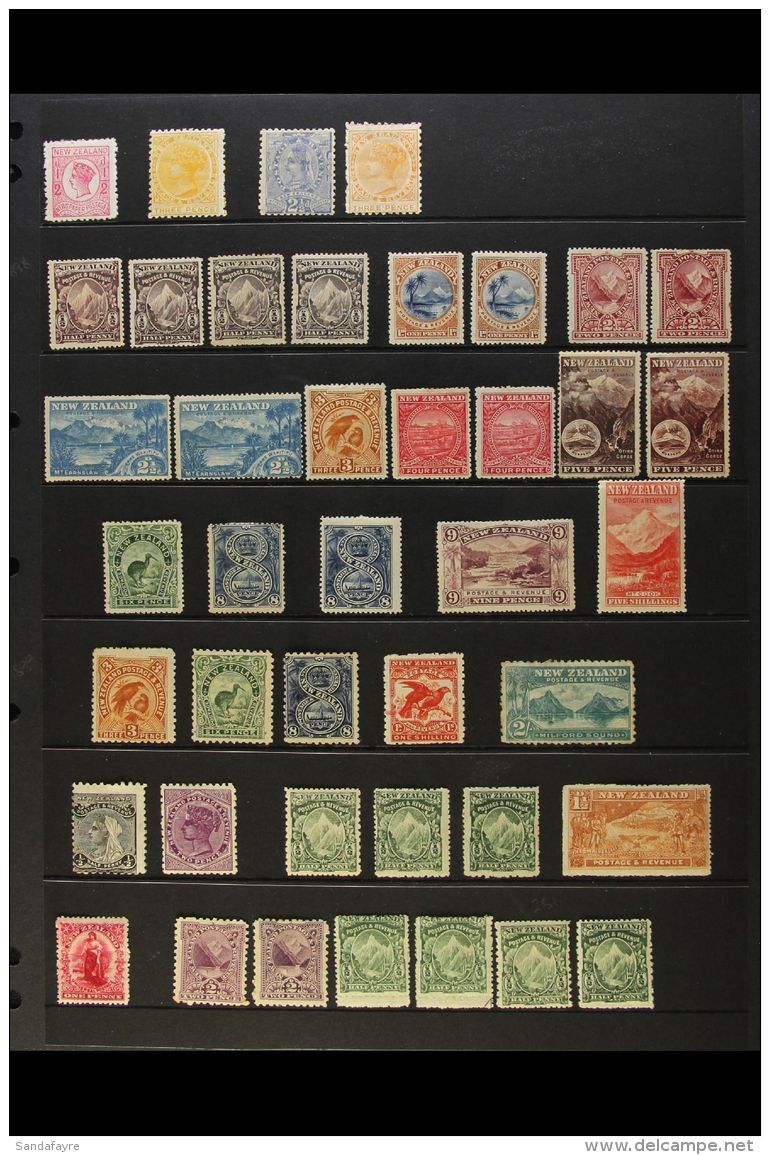 1882-1901 MINT ONLY QV SELECTION Presented On A Stock Page. An Attractive Range That Includes 1882-1900 3d (SG... - Other & Unclassified