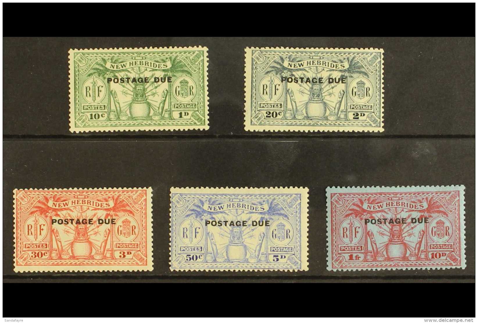POSTAGE DUE 1925 Set, SG D1/5, Very Fine Mint (5 Stamps) For More Images, Please Visit... - Sonstige & Ohne Zuordnung