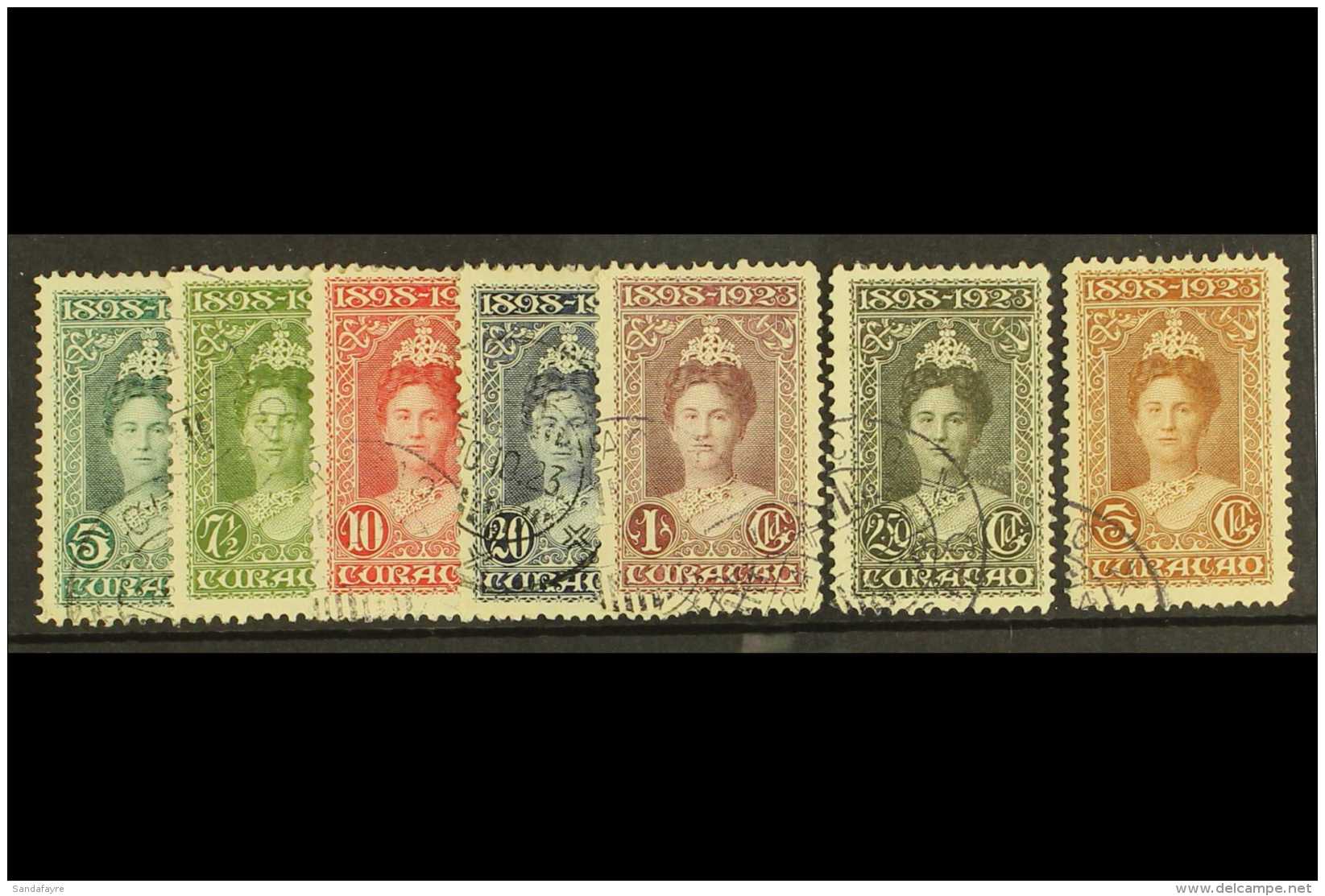 CURACAO 1923 25th Anniversary Set Complete, Yv 71/77, Very Fine Used. (7 Stamps) For More Images, Please Visit... - Sonstige & Ohne Zuordnung