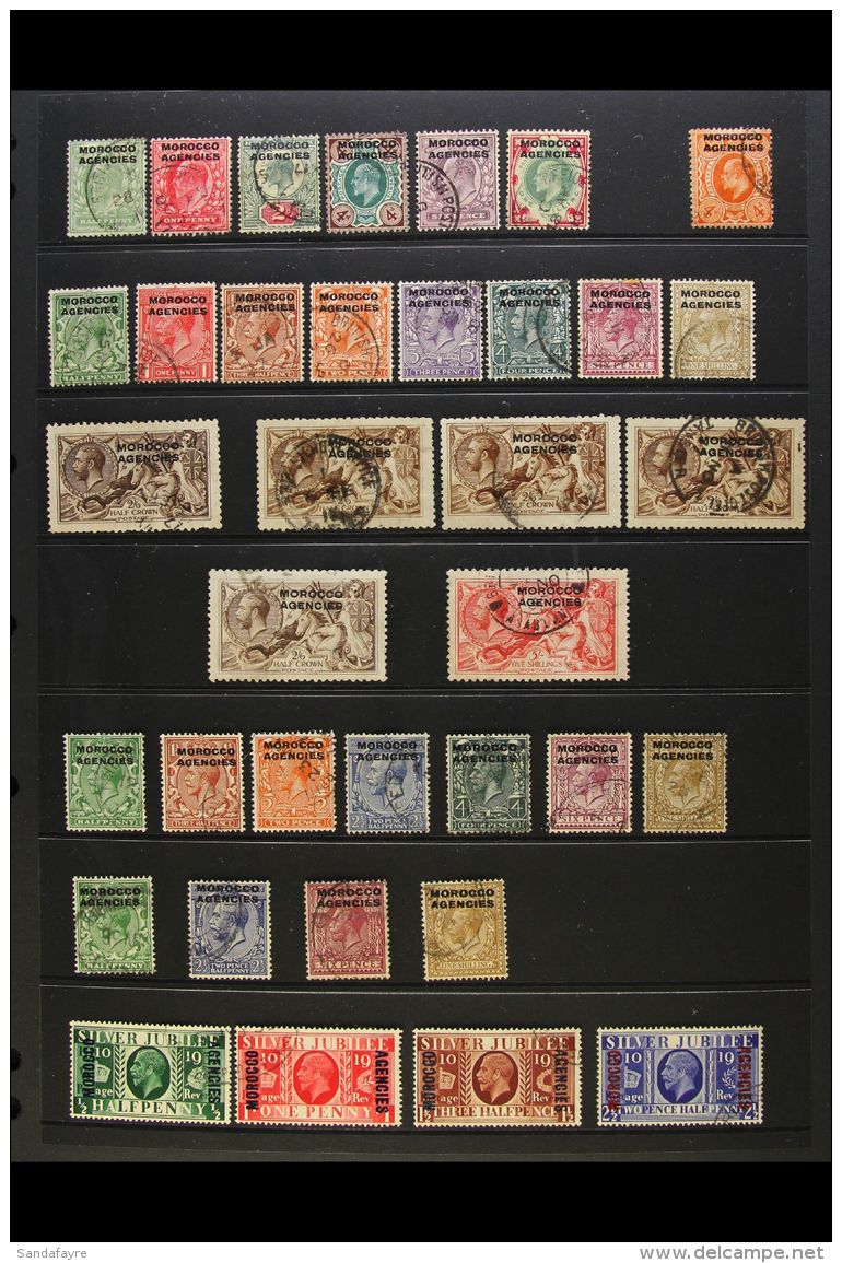 BRITISH CURRENCY 1907-56 USED COLLECTION Presented Chronologically On A Pair Of Stock Pages. Includes 1907 KEVII... - Autres & Non Classés