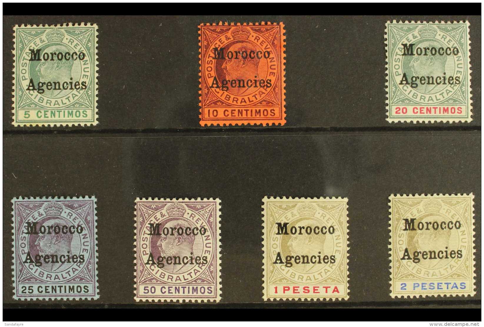 BRITISH 1903-05 KEVII CA Watermark Set, SG 17/23, Very Fine Mint (7 Stamps) For More Images, Please Visit... - Andere & Zonder Classificatie