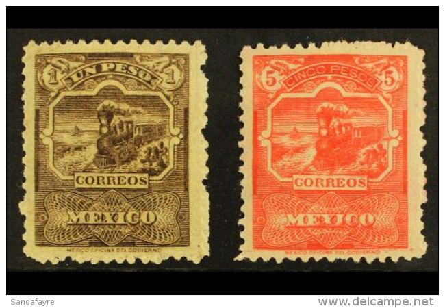 1895 1p Brown And 5p Scarlet, Wmk "Correoseum", SG 228/9, Superb Lightly Hinged Mint. (2 Stamps) For More Images,... - Mexiko