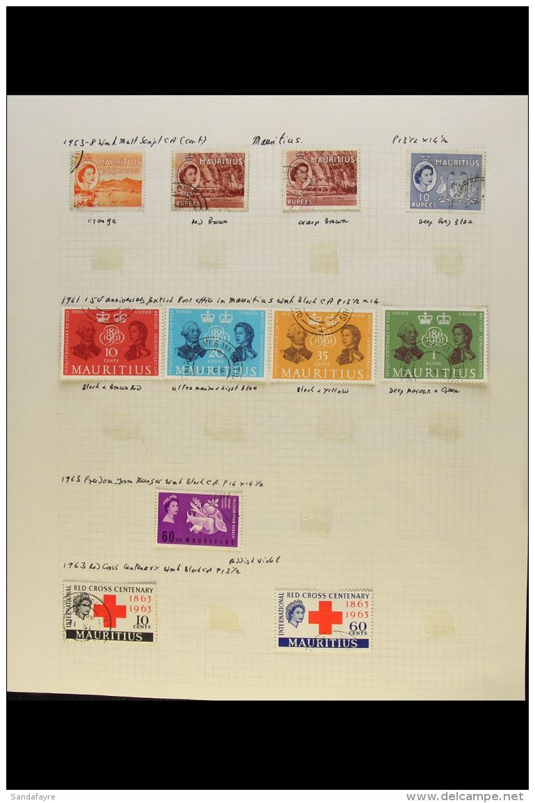 1953-69 COMPLETE USED COLLECTION Presented On Album Pages, A Complete Run (No M/sheets) With MOST Listed... - Mauritius (...-1967)