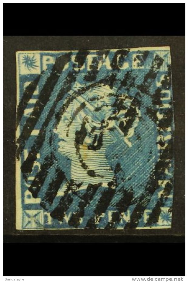 1848-59 2d Blue Early Impression (position 2), SG 8, Fine Used With 3 Clear Margins, Just Into The Frame At Right.... - Mauritius (...-1967)