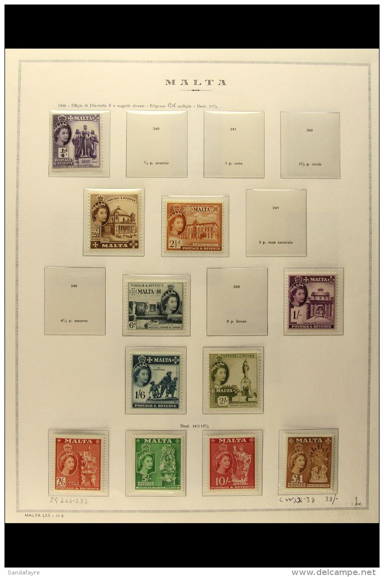 1950-1978 COMPREHENSIVE NEVER HINGED MINT COLLECTION In A Hingeless Album, ALL DIFFERENT, Highly Complete For The... - Malta (...-1964)