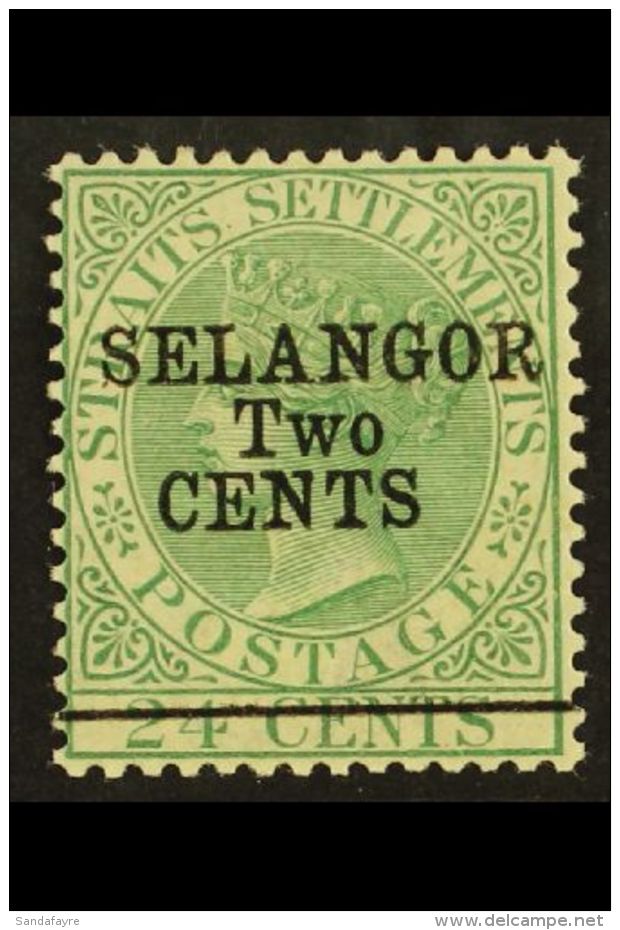 SELANGOR 1891 2c On 24c Green, SG 47, Very Fine And Fresh Mint. For More Images, Please Visit... - Sonstige & Ohne Zuordnung