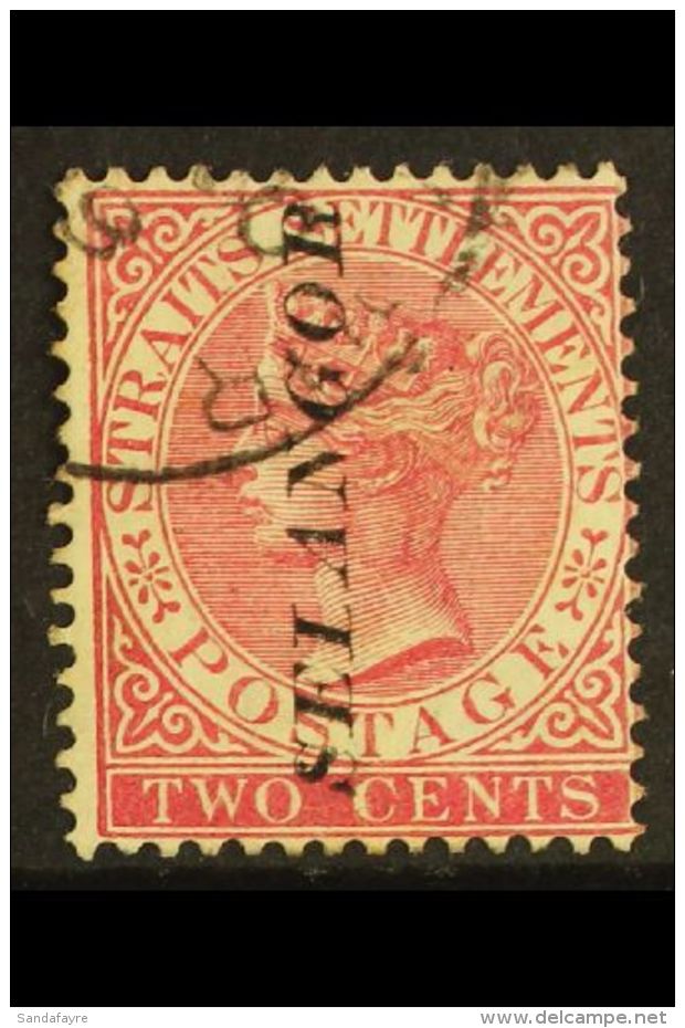 SELANGOR 1885 2c Pale Rose, Horizontal Ovpt Without Stop, SG 37, Very Fine Used. For More Images, Please Visit... - Sonstige & Ohne Zuordnung