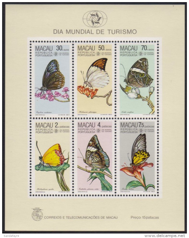 1985 Butterflies (World Tourism Day) Miniature Sheet, SG MS616, Very Fine Never Hinged Mint. For More Images,... - Sonstige & Ohne Zuordnung