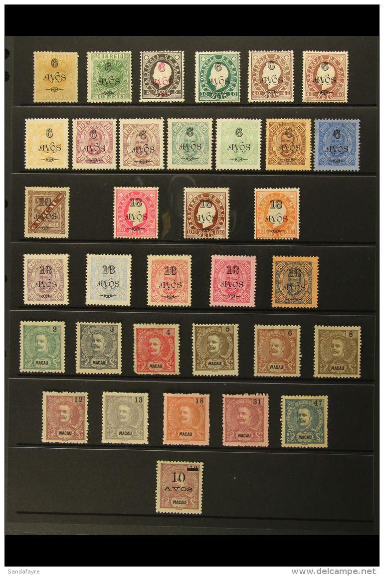 1902-05 MINT COLLECTION Presented On A Stock Page. Includes 1902 Surcharged Range To Two Different 18a On 300r,... - Sonstige & Ohne Zuordnung
