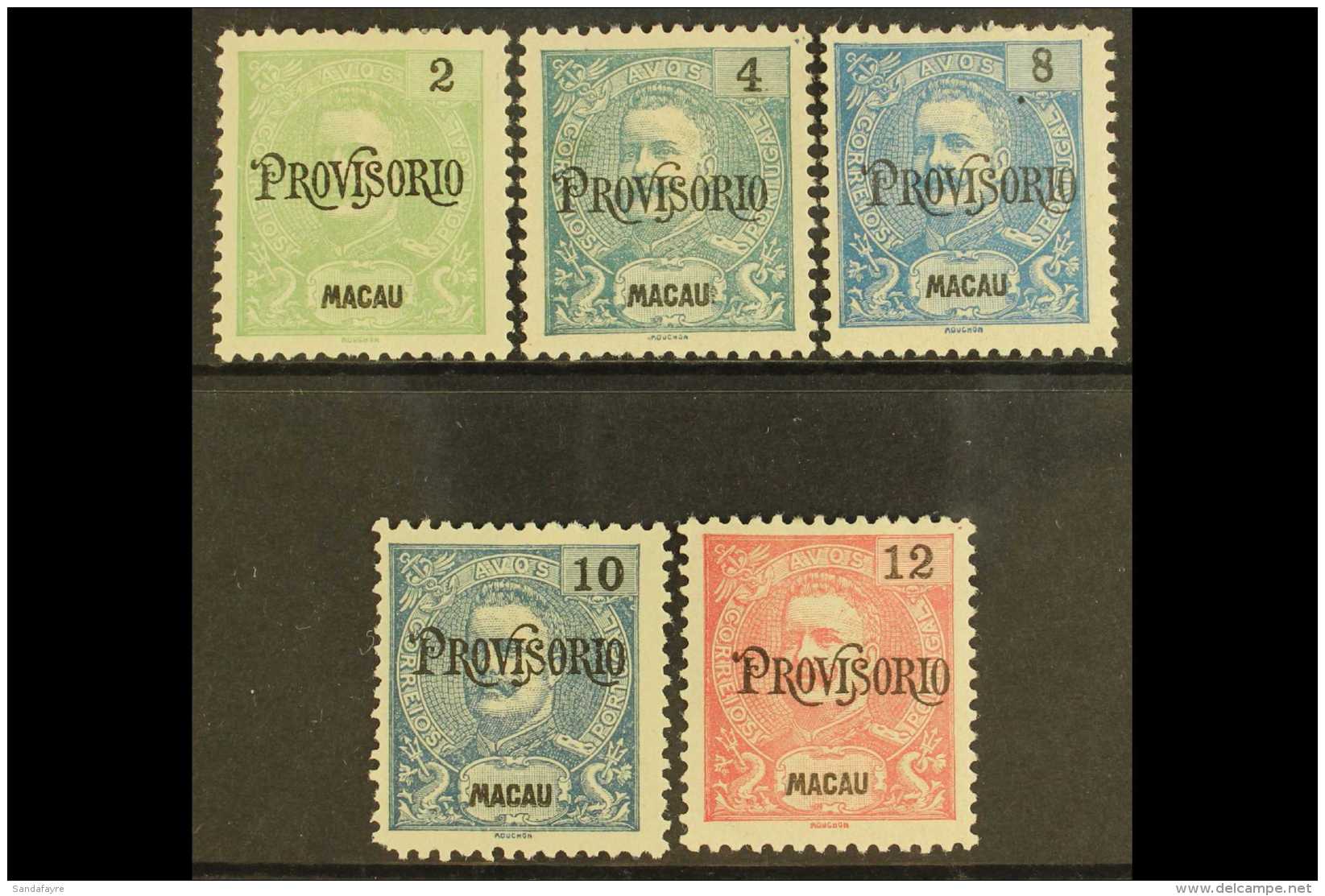 1902 "Provisorio" Opt'd Set, SG 168/72, Fine Mint With &amp; Without Gum, Usual Perf Faults (5 Stamps) For More... - Andere & Zonder Classificatie