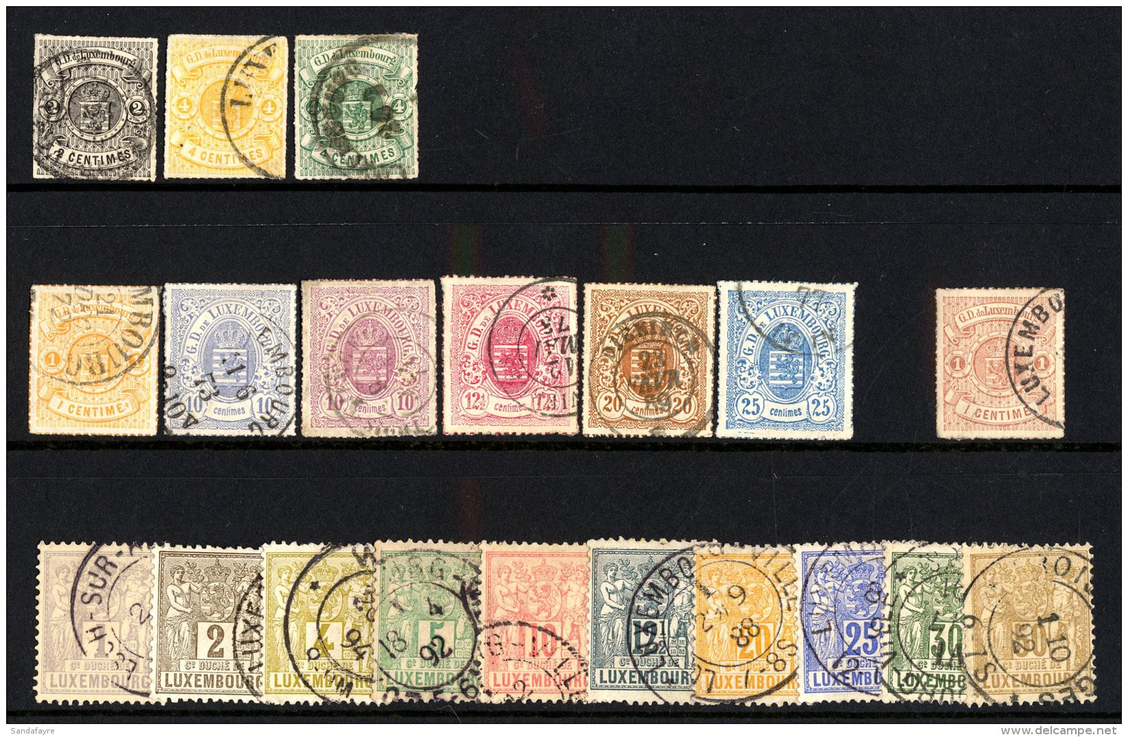 1865-1889 FINE USED CLASSICS On Stockcard And Comprising 1865 Rouletted 2c, 4c Yellow &amp; 4c Green, 1865-75 Set... - Sonstige & Ohne Zuordnung