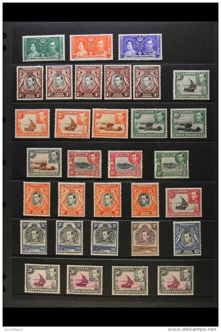 1937-52 KGVI FINE MINT COLLECTION Presented On A Pair Of Stock Pages. Includes 1937 Coronation Set, 1938-54... - Vide