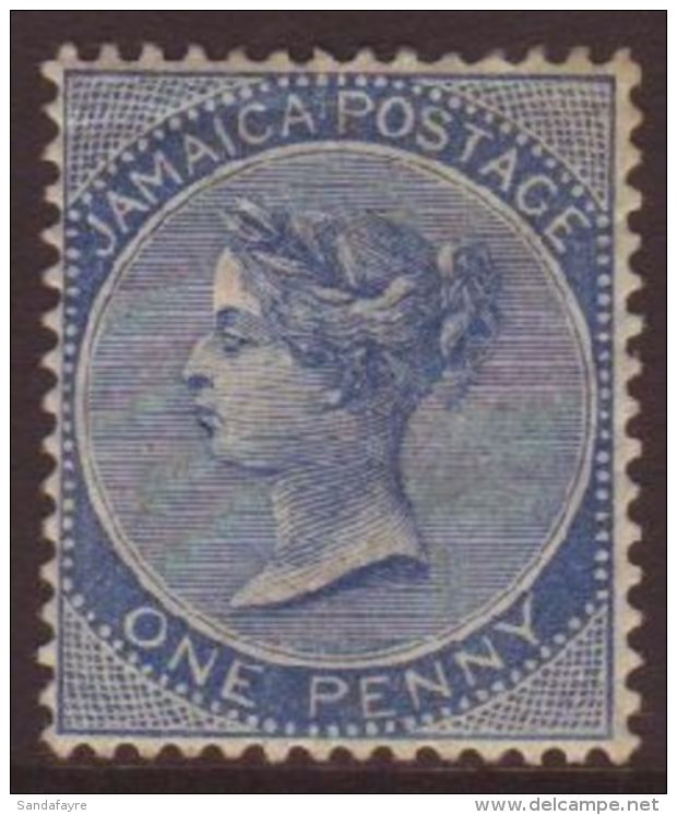 1884 1d Blue SG 17, A Scarce Mint Example With Good Colour And Perfs, Large Part Gum With Light Toning.  For More... - Jamaica (...-1961)