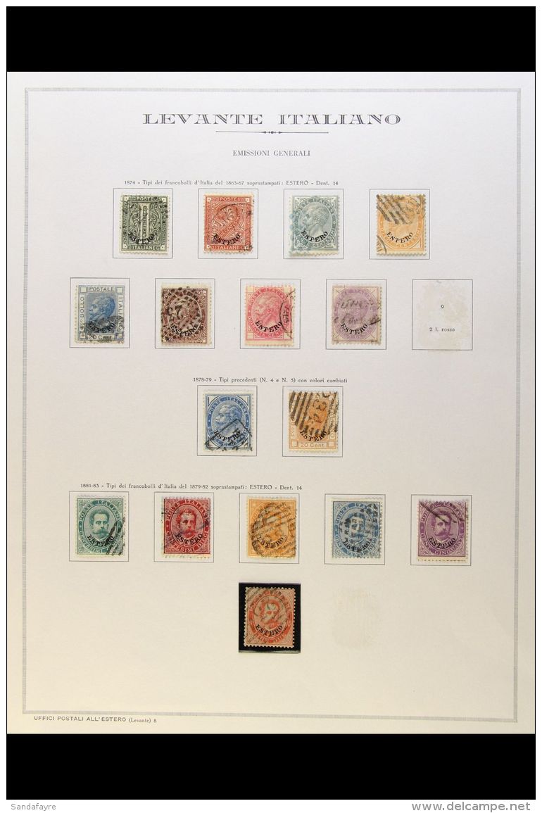 GENERAL OFFICES IN TURKISH EMPIRE FINE USED COLLECTION On A Single Album Page, Includes The 1874 Complete Set To... - Andere & Zonder Classificatie