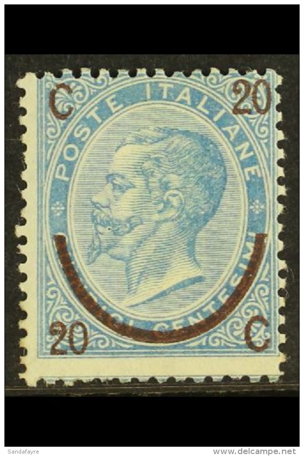 1865 20c On 15c Blue Type I "Horseshoe" Surcharge, Sass 23, Fine And Fresh Large Part  Mint Og. Scarce Stamp. Cat... - Zonder Classificatie