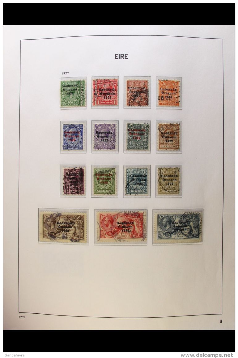 1922 TO 1989 FINE USED COLLECTION Arranged, With Only A Few Missing Stamps, In A Davo Hingeless Album. Begins With... - Andere & Zonder Classificatie