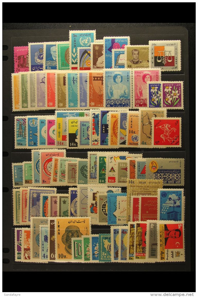 1958-1970 NEVER HINGED MINT All Different Collection. With A Largely Complete Run Of Commems/topicals From 1959... - Iran