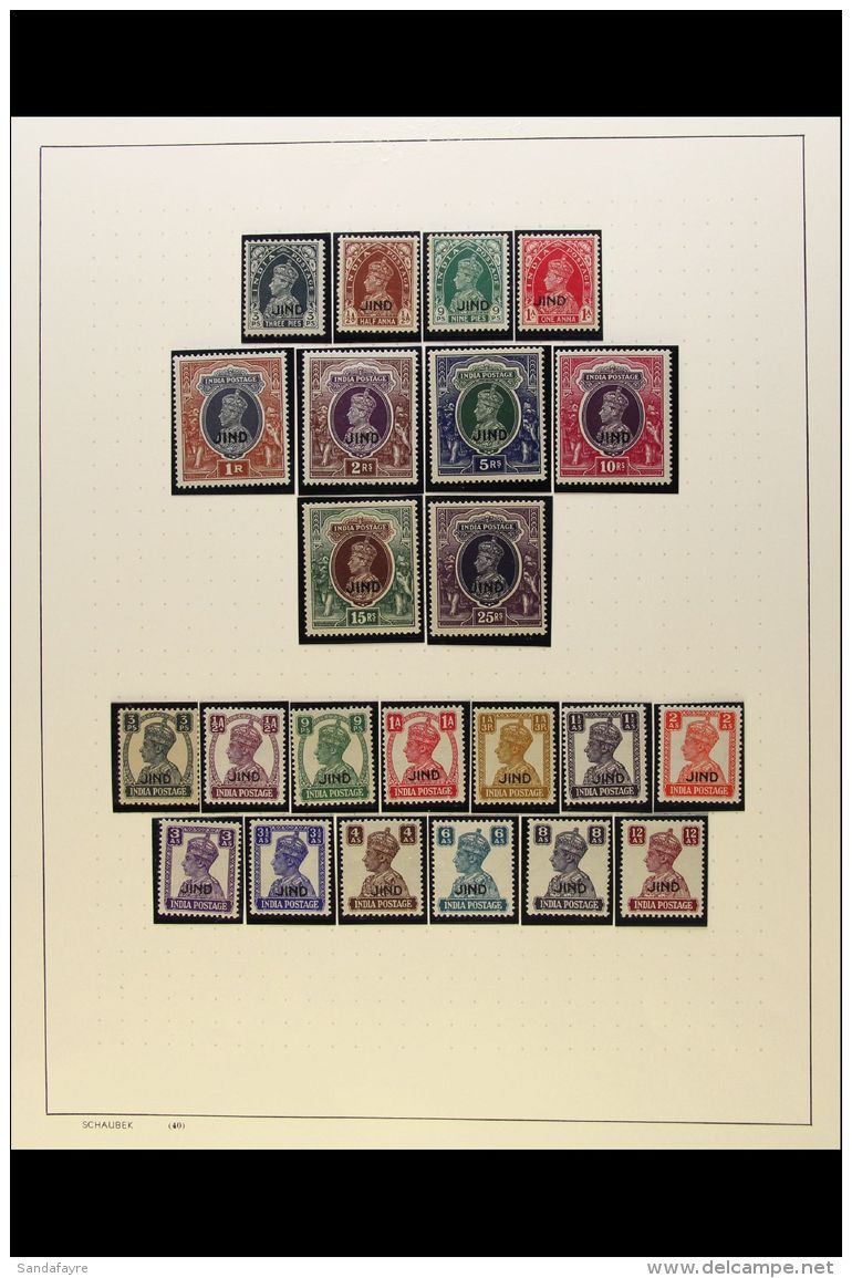 JIND 1885-1943 Attractive Collection On Leaves, Mostly Fine Mint Plus A Few Used. With 1885 (Type 1 Overprint) Set... - Sonstige & Ohne Zuordnung