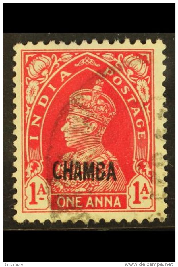 CHAMBA 1942-47 1a Carmine, SG 101, Fine Used For More Images, Please Visit... - Sonstige & Ohne Zuordnung