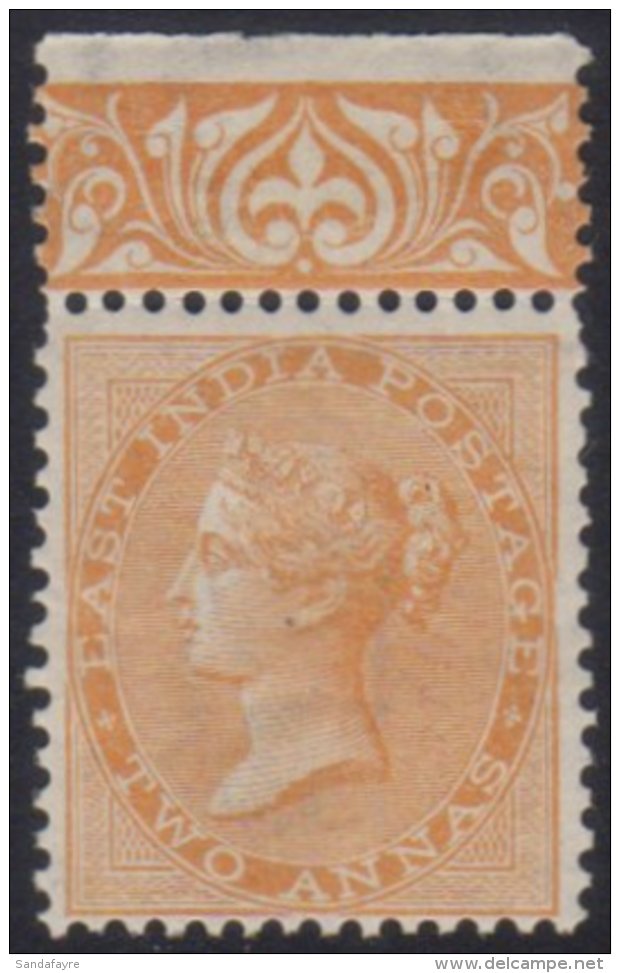 1865 2a Orange, SG 62, Very Fine Mint With Lovely Engraved Top Margin Intact. For More Images, Please Visit... - Andere & Zonder Classificatie