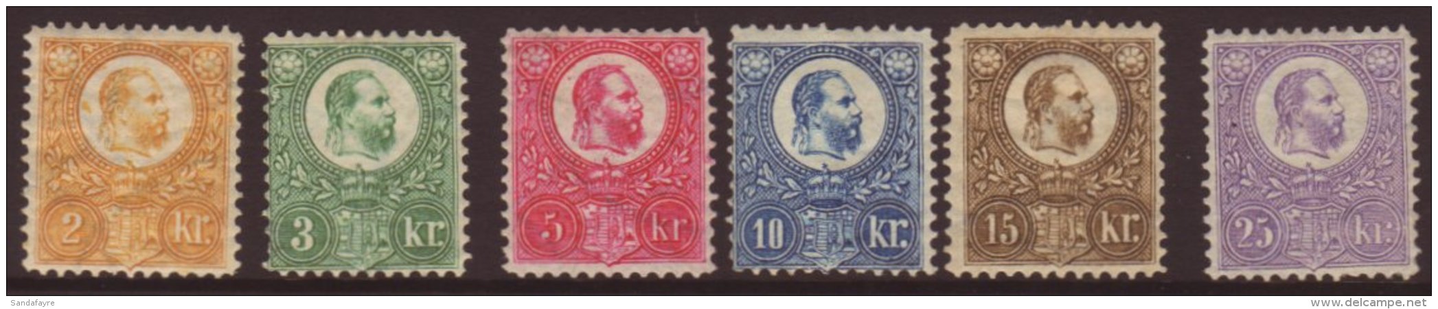 1871 Franz Josef Set Of Reprints, Mi. 8/13 ND, Fresh Mint. (6 Stamps) For More Images, Please Visit... - Andere & Zonder Classificatie