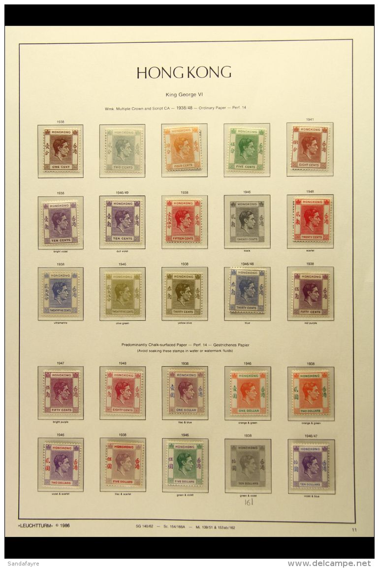 1938-52 KGVI DEFINITIVES Fine Fresh Mint All Different Range Including 30c Yellow-olive Both Perfs, $1 Both... - Andere & Zonder Classificatie