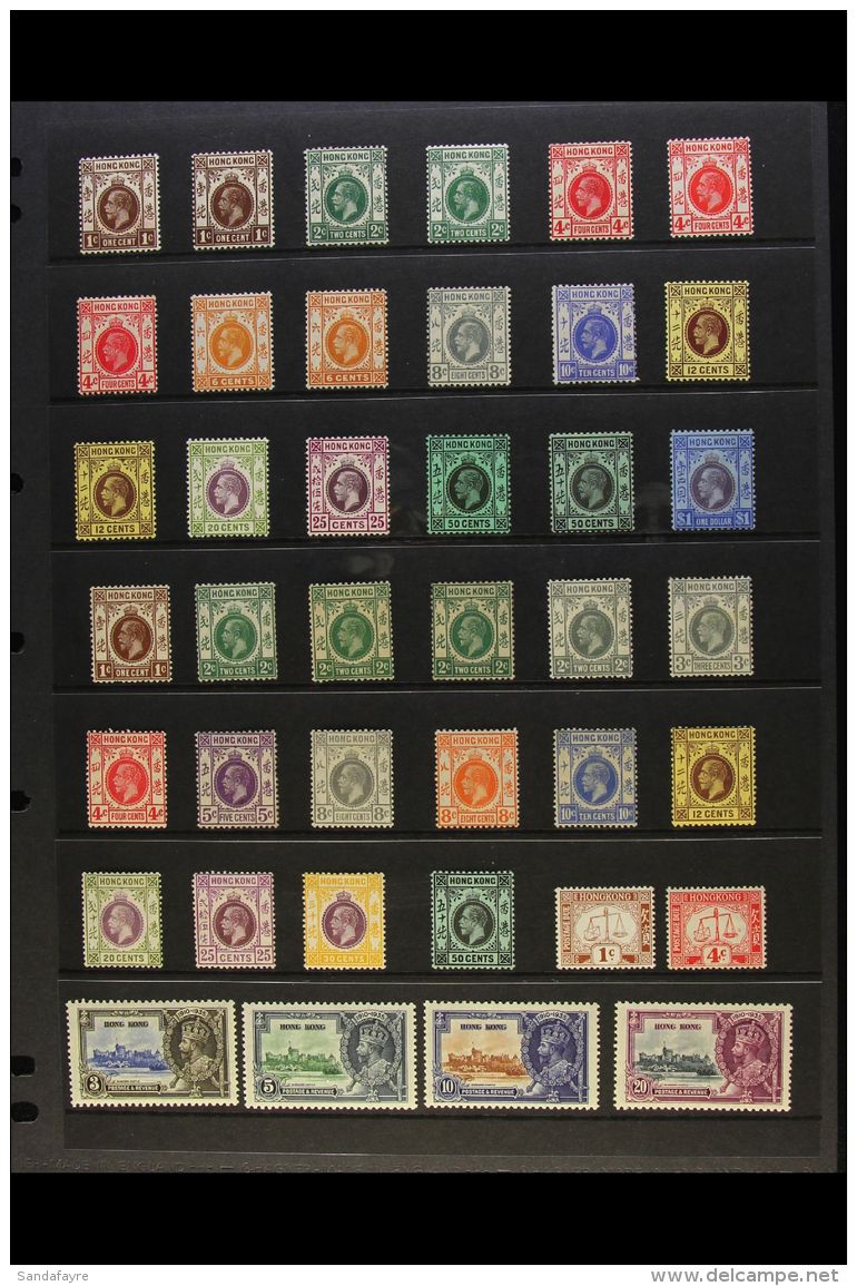 1912-35 FINE MINT COLLECTION Presented On A Stock Page. Includes 1912-21 MCA Watermark Set To Two Different 50c... - Sonstige & Ohne Zuordnung