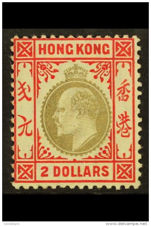 1904 $2 Slate And Scarlet, Ed VII Wmk MCA, SG 87, Very Fine And Fresh Mint. For More Images, Please Visit... - Autres & Non Classés