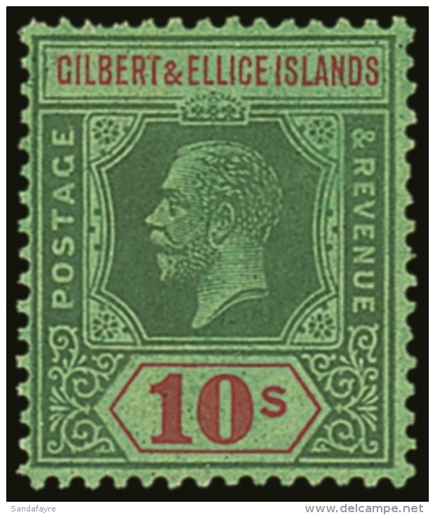 1922-27 10s Green &amp; Red/emerald, SG 35, Never Hinged Mint For More Images, Please Visit... - Gilbert- En Ellice-eilanden (...-1979)