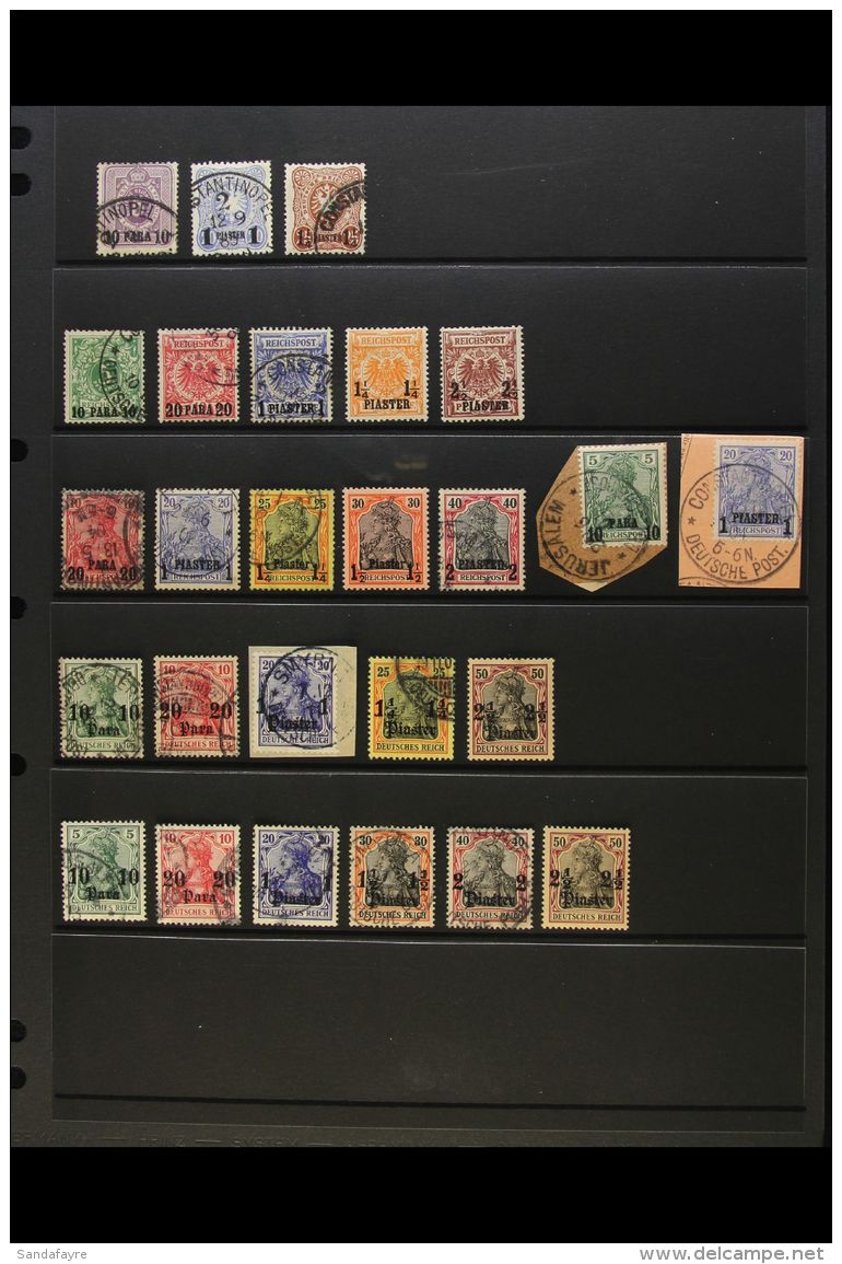TURKISH PO's SMALL COLLECTION Of Fine Mint &amp; Used Ranges Includes 1884 10pa, 20pa &amp; 1&frac14;pi Surcharges... - Sonstige & Ohne Zuordnung