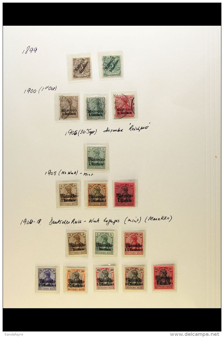 MOROCCO PO's SMALL COLLECTION Of Very Fine Mint &amp; Used, Cat &euro;335 (38 Stamps) For More Images, Please... - Andere & Zonder Classificatie