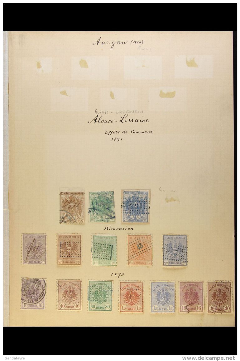 REVENUES 1854-1900 19TH CENTURY COLLECTION On Ancient Pages. A Seldom Offered, Used &amp; Unused Range That... - Sonstige & Ohne Zuordnung