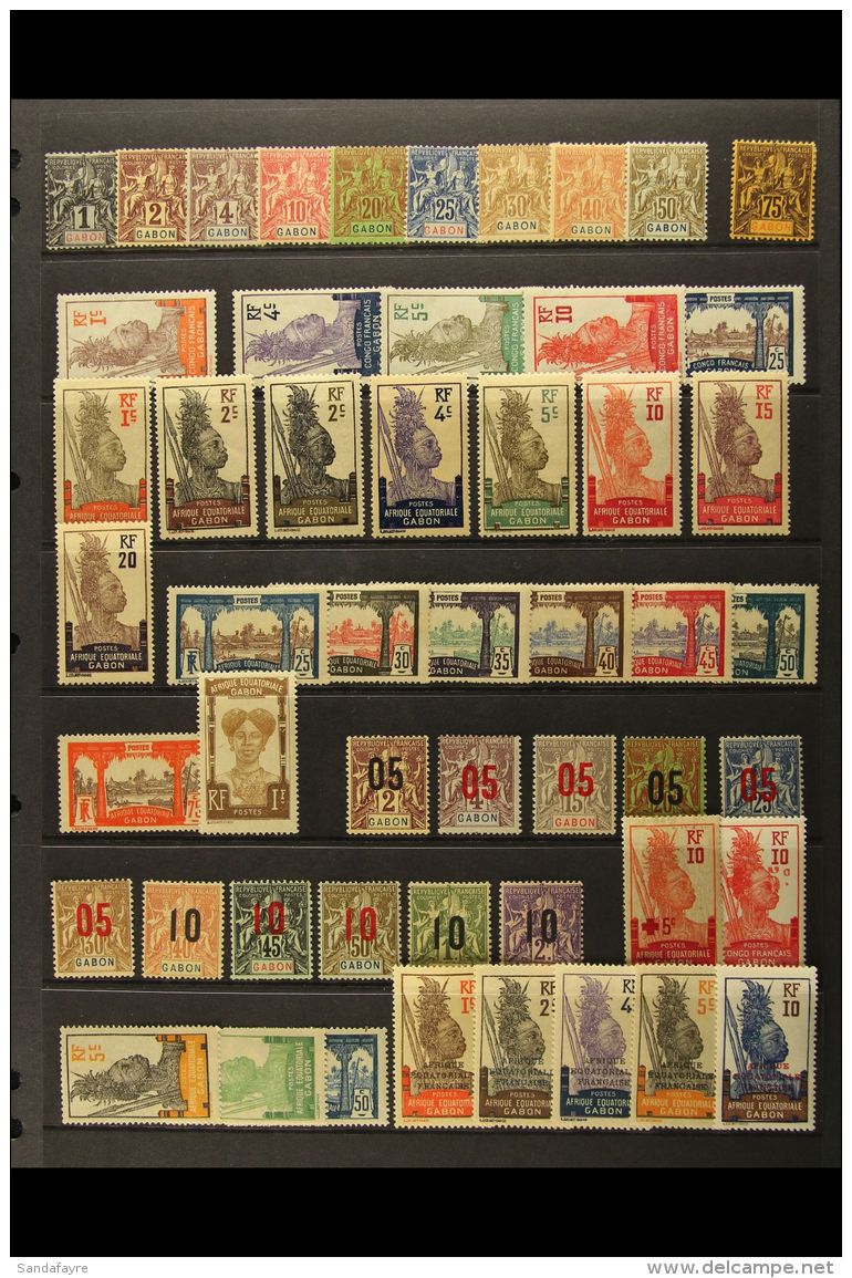 GABON 1904-78 ALL DIFFERENT MINT / NHM Collection With Values To 500f. Lovely Quality (180 Stamps &amp; 1 M/s) For... - Sonstige & Ohne Zuordnung