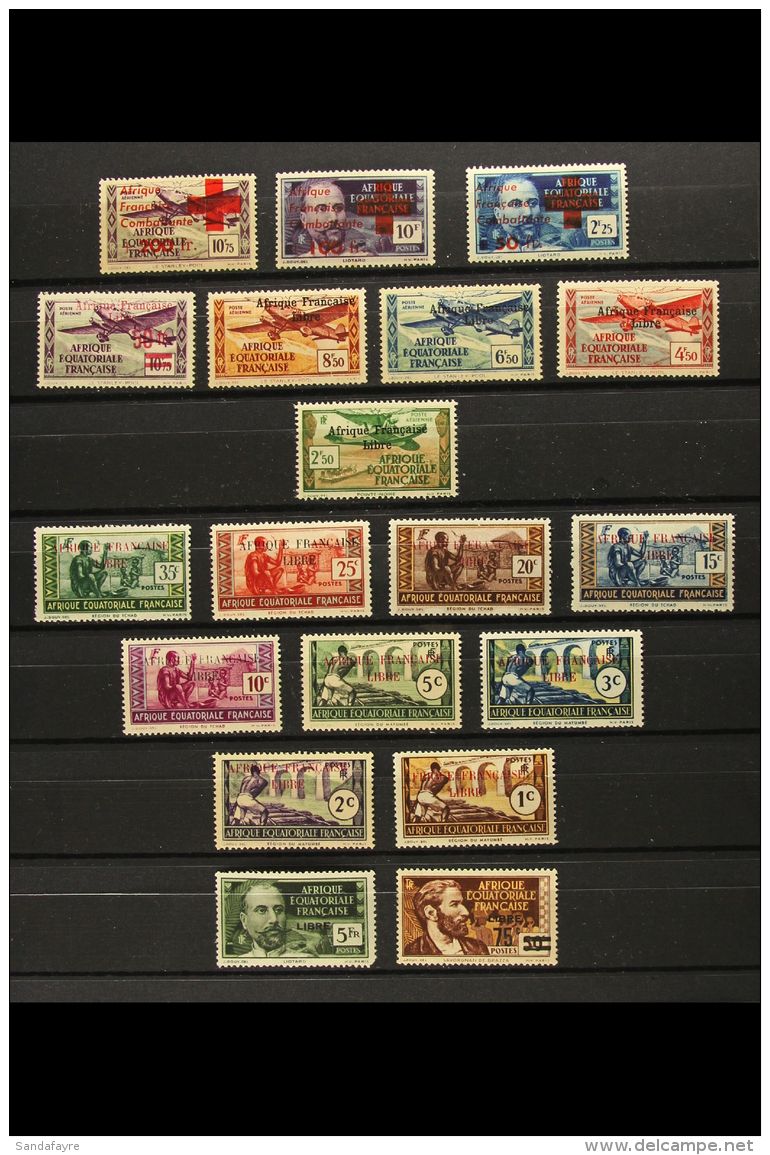 EQUATORIAL AFRICA 1940-55 VERY FINE MINT COLLECTION On Stock Pages. ALL DIFFERENT With Much Being Never Hinged.... - Andere & Zonder Classificatie