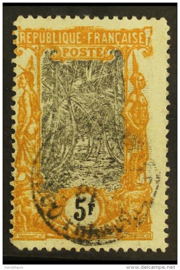 CONGO 1900-04 5f Mustard And Black, Yvert 41a (SG 50f), Fine Used. For More Images, Please Visit... - Andere & Zonder Classificatie