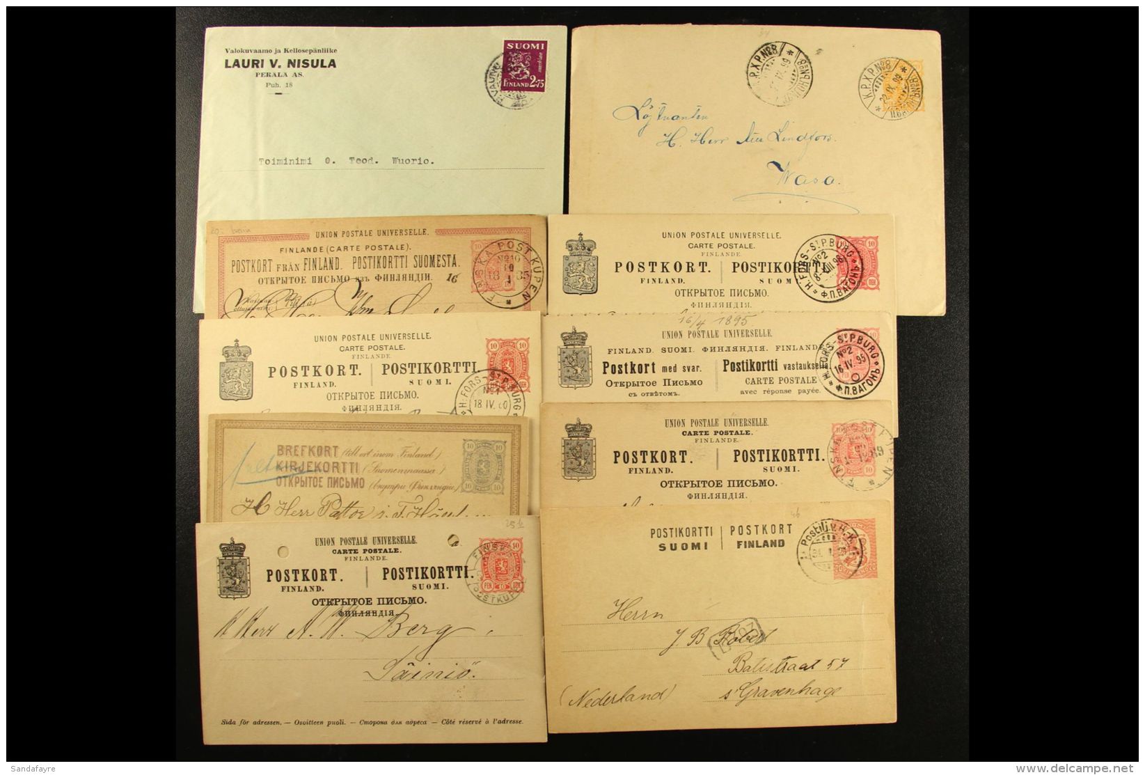 1877-1989 RAILWAY, TPO &amp; SHIP COVERS. An Interesting Collection Of Covers &amp; Cards, Inc 1877 Card With... - Sonstige & Ohne Zuordnung