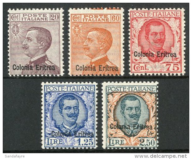1928-9 20c To 2L50 Set Overprinted "Colonia Eritrea", Sass S28, Very Fine NHM. (5 Stamps) For More Images, Please... - Eritrea