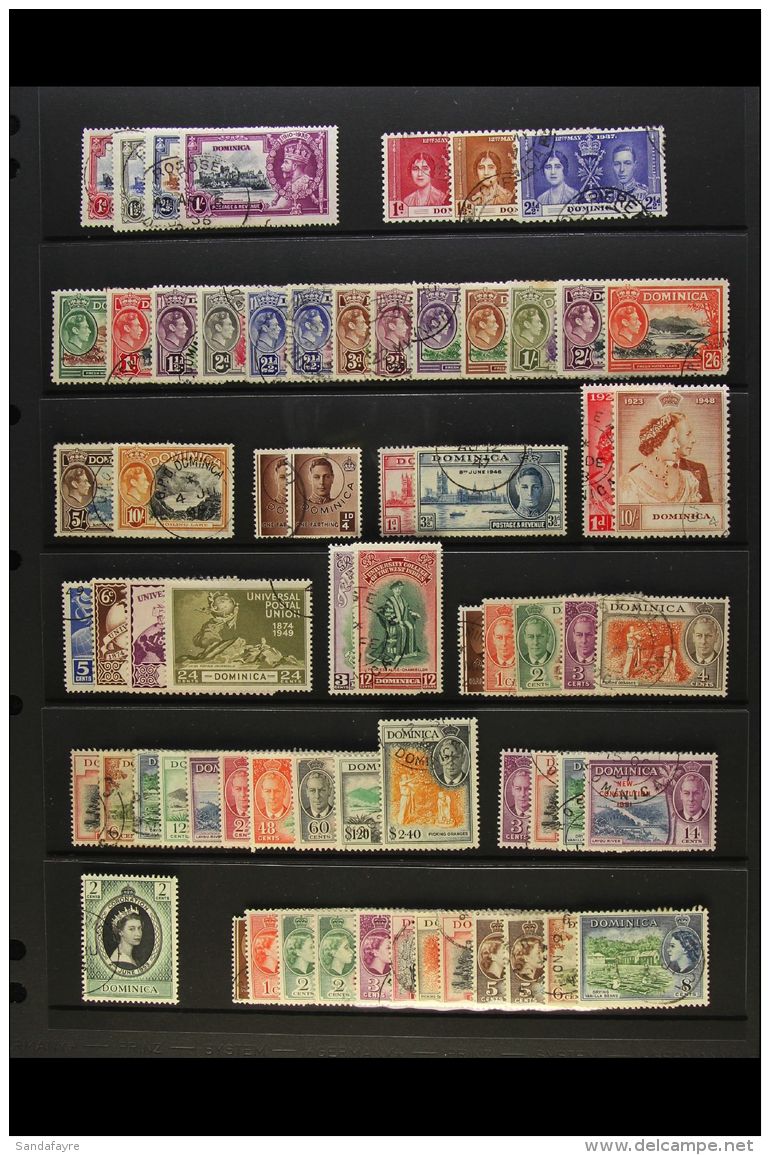 1935-1970 COMPLETE USED COLLECTION We See A Complete Run Of Issues (no Mini Sheets) From The 1935 KGV Jubilee Set... - Dominica (...-1978)