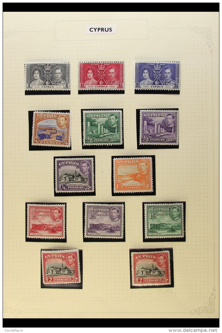 1937-1949 COMPLETE FINE MINT COLLECTION In Hingeless Mounts On Leaves, All Different, Inc 1938-51 Pictorials Set... - Sonstige & Ohne Zuordnung