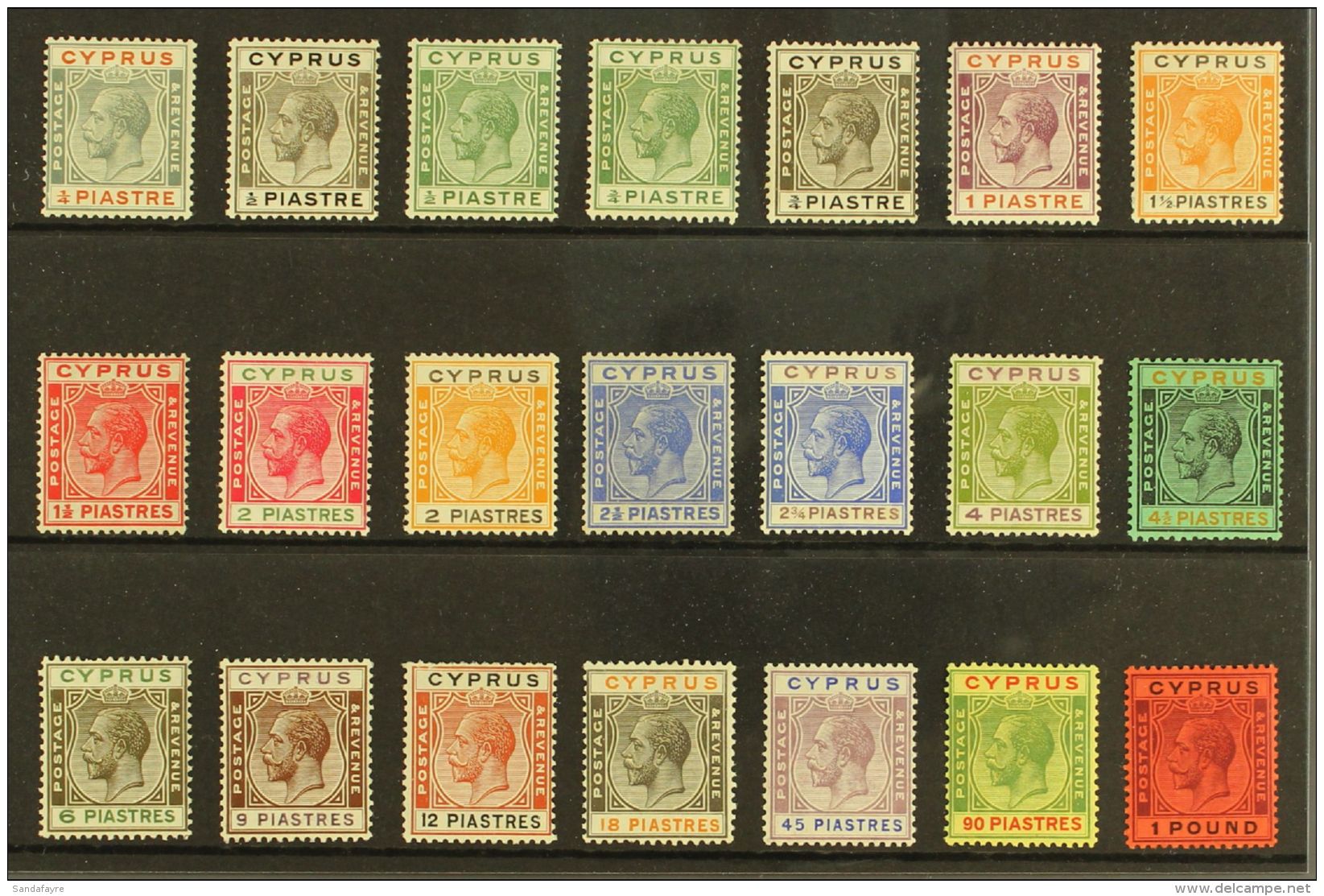 1924-28 Definitives Complete, SG 102/22, Very Fine Mint (21 Stamps) For More Images, Please Visit... - Andere & Zonder Classificatie