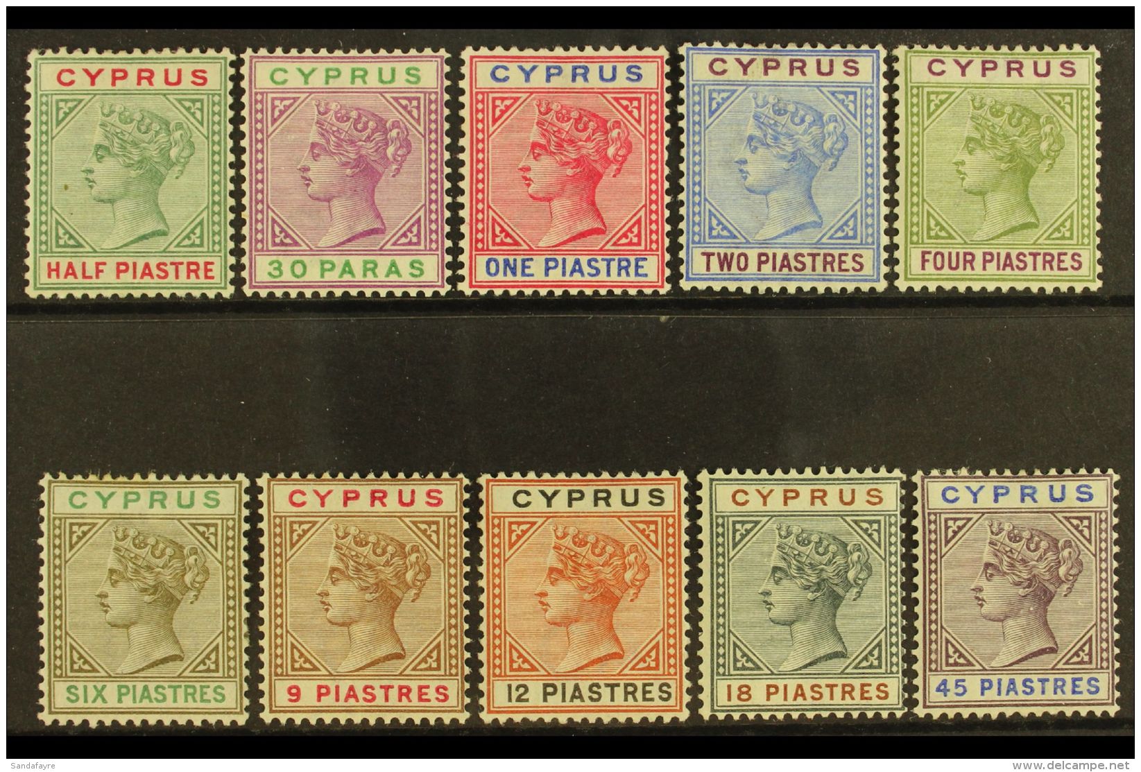 1892-94 Complete Definitive Set, SG 40/49, Fine Mint. (10 Stamps) For More Images, Please Visit... - Sonstige & Ohne Zuordnung