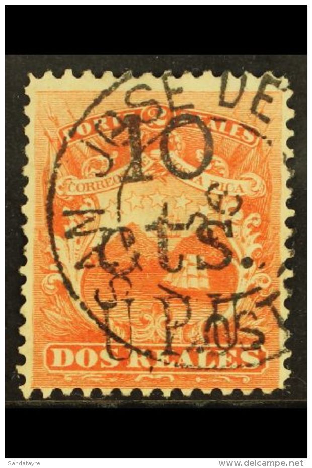 1882 10cts On 2r Red, Scott 14, SG 11, Fine Cds Used For More Images, Please Visit... - Costa Rica