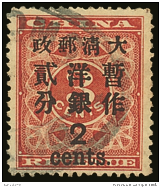 1897 2c On 3c Deep Red Revenue, SG 89, Very Fine Used With Oval Customs Cancel. For More Images, Please Visit... - Andere & Zonder Classificatie