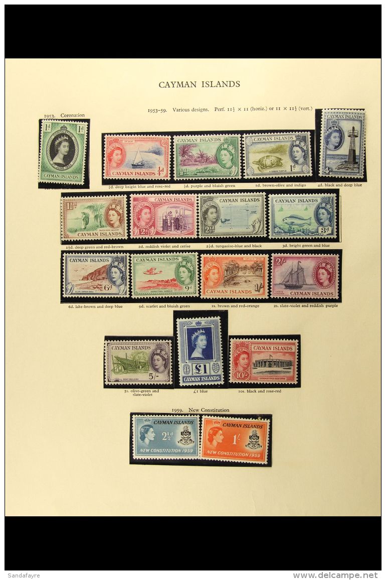1953-77 VERY FINE MINT COLLECTION With All Stamps From 1962 Onwards Being NEVER HINGED - Includes 1953-62 Complete... - Kaimaninseln