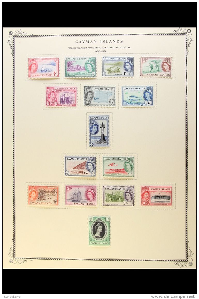 1953-1972 SUPERB MINT COLLECTION On Pages, All Different Complete Sets, Almost Complete For The Period, Inc... - Cayman Islands